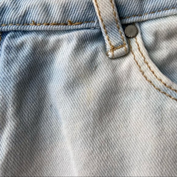 Dex Light Wash Distressed Embroidered Denim Shorts - Picture 12 of 12